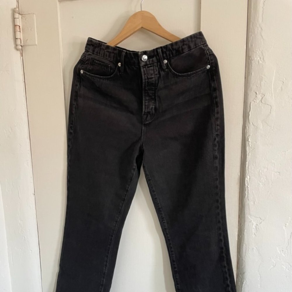 Good American Good Boy Black Jeans